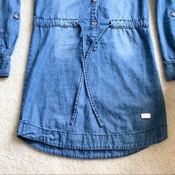 7 For All Mankind Chambray Denim Dress - Picture 4 of 6
